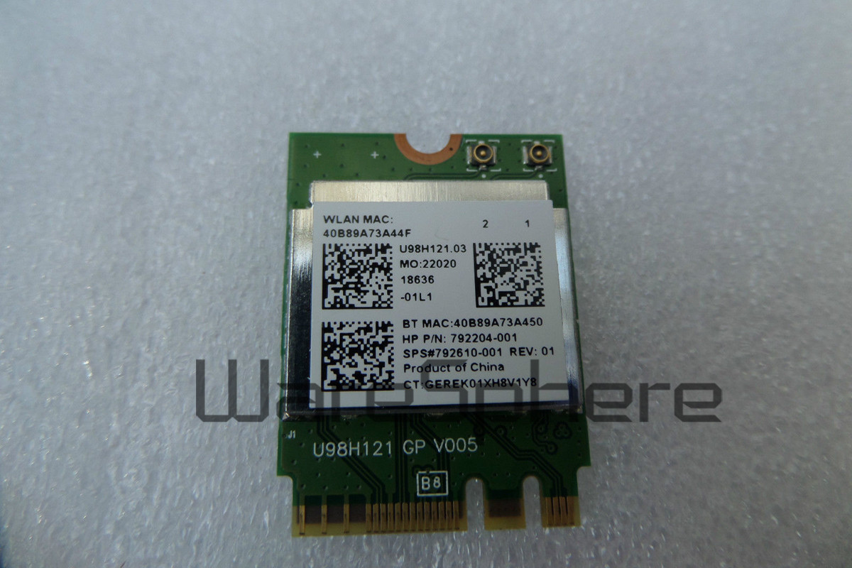 Realtek RTL8723BE 802.11b/g/n 1x1 WiFi and Bluetooth 4.0 combination