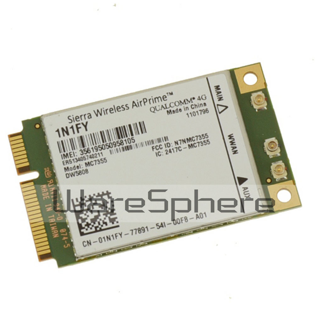 Wireless DW5808 Mobile Broadband 4G LTE WWAN MiniPCI Express Card For