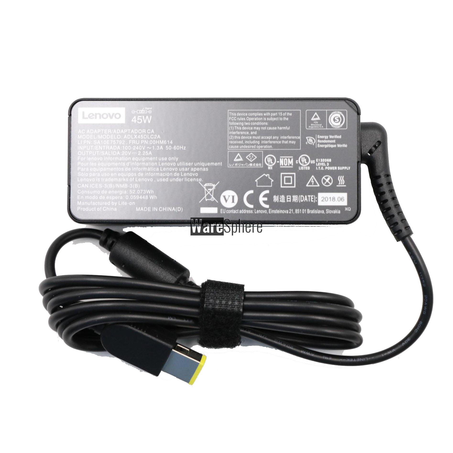 45W 20V 2.25A Adapter for Lenovo USB-C  ThinkPad X250 45N0474 ADLX45NLC2A 