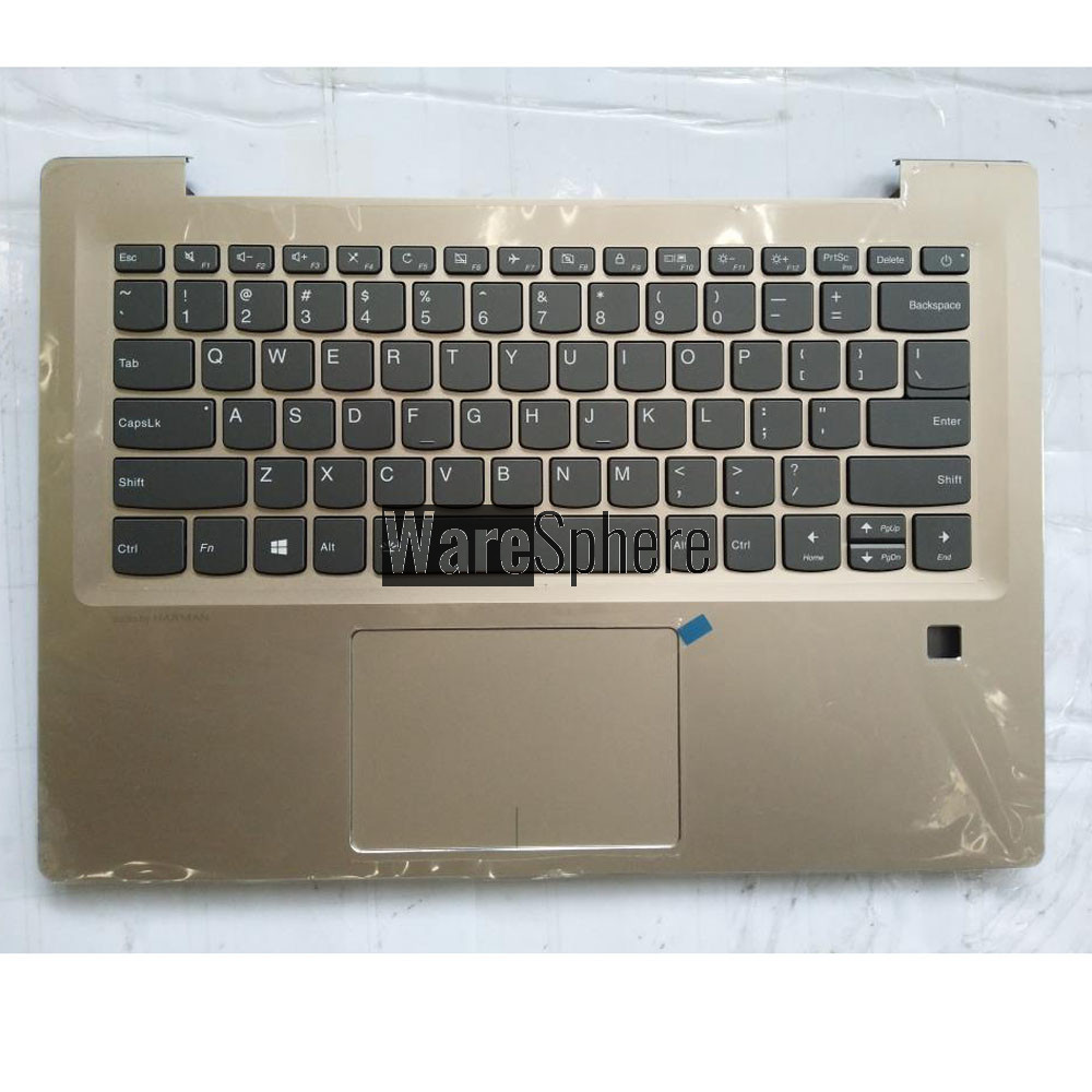 Top Cover Upper Case for Lenovo ideapad 520S-14IKB Palmrest with Backlit Keyboard Touchpad  5CB0N78415 Golden US