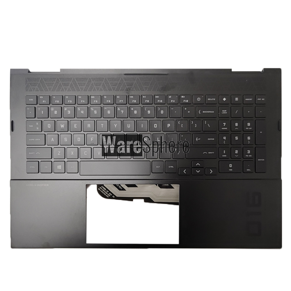 Upper Base Cover for HP OMEN 16-B 16-C TPN-Q265 With Keyboard M62264-001 Black