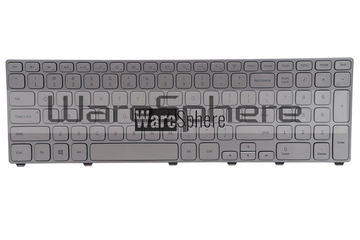 Backlit Keyboard For Dell Inspiron 17 7737 7746 P4G0N Silver US