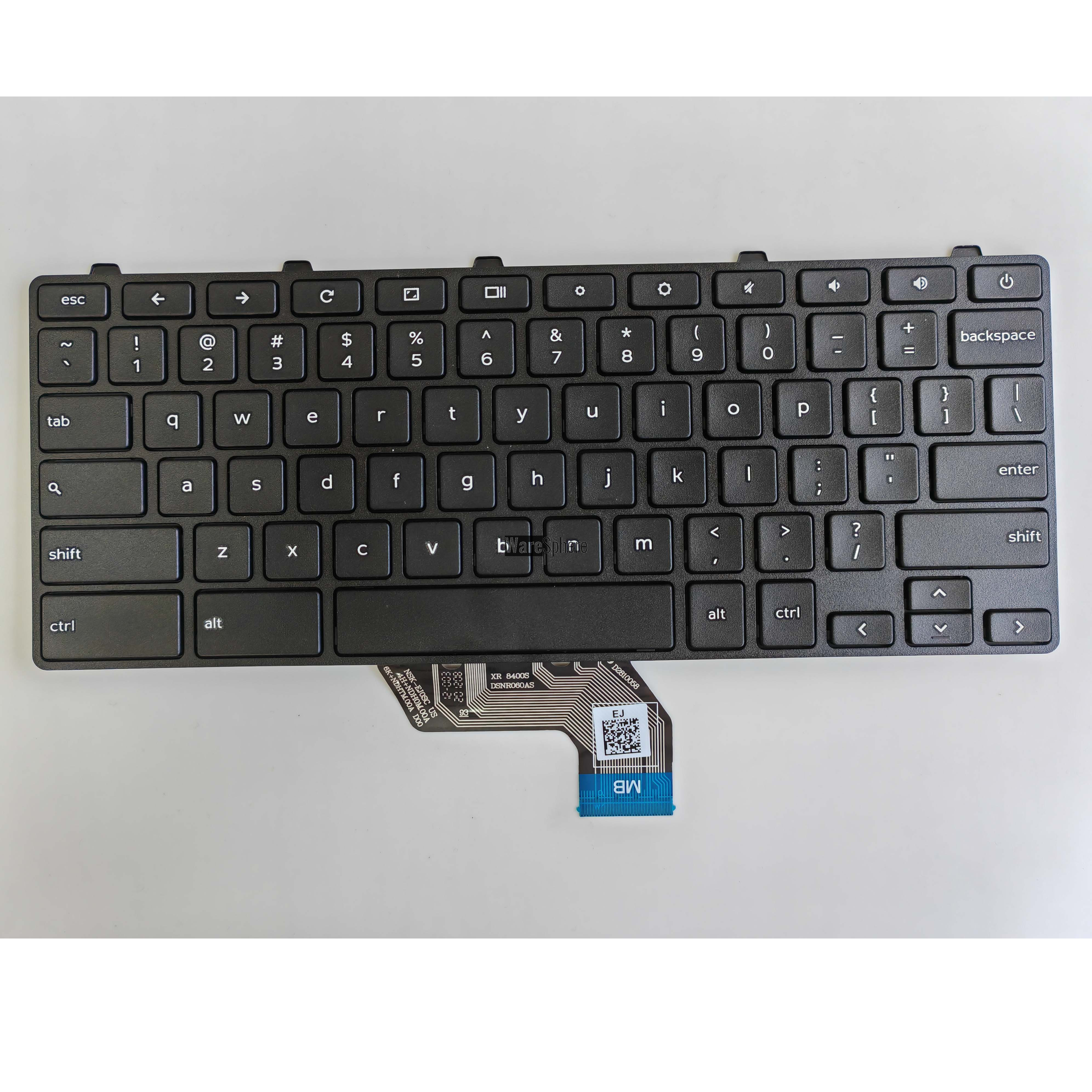Laptop US Non-Backlit Keyboard for Dell Chromebook 13 (3380) / Chromebook 11 (3180) JMMF2  0JMMF2 Black