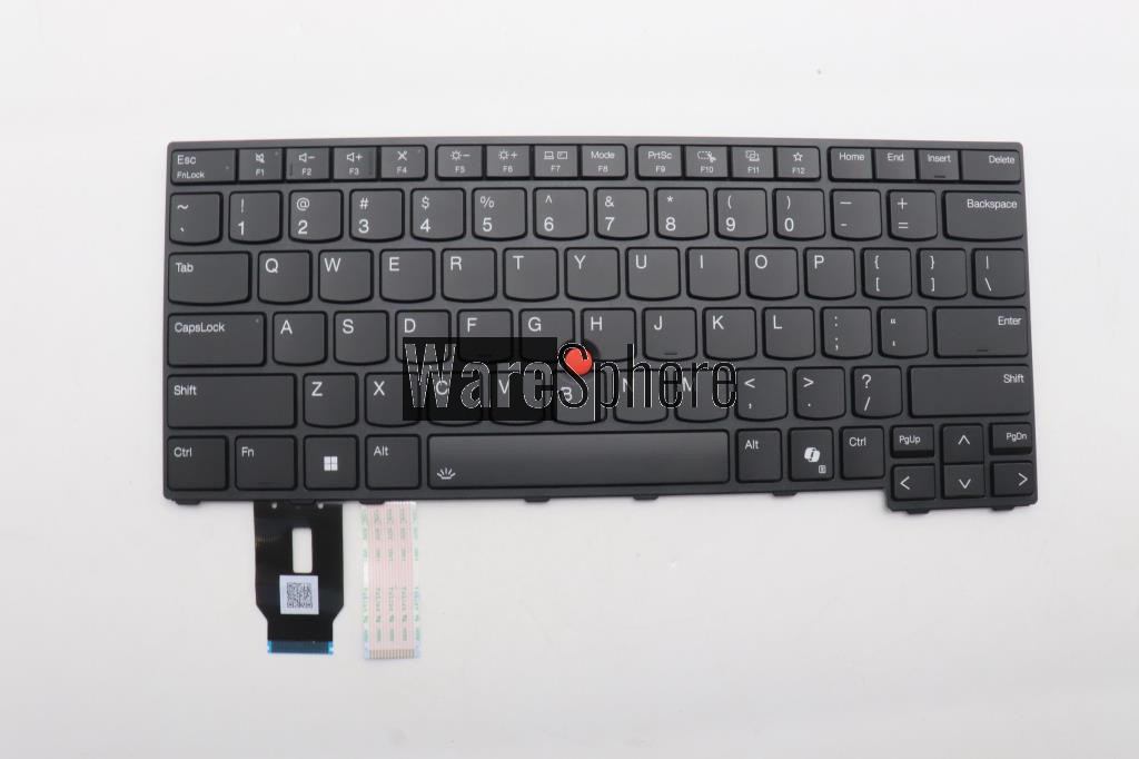 Keyboard for Lenovo ThinkPad T14 Gen 5 5N21M38296 US Backlit Black