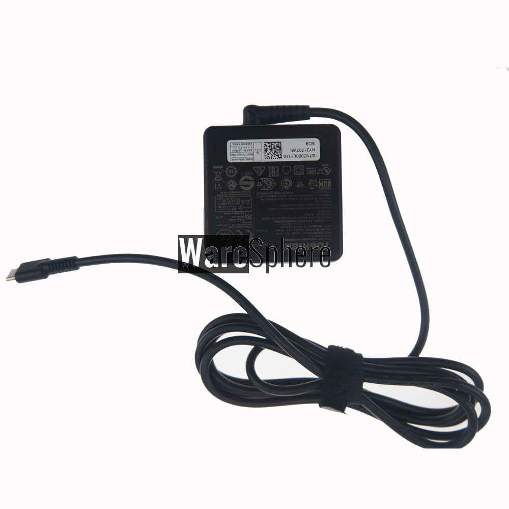 45W 20V 2.25A AC/DC Adapter for Toshiba PA5279U-1ACA with Type-C G71C000L1110 HY21702V6  Black