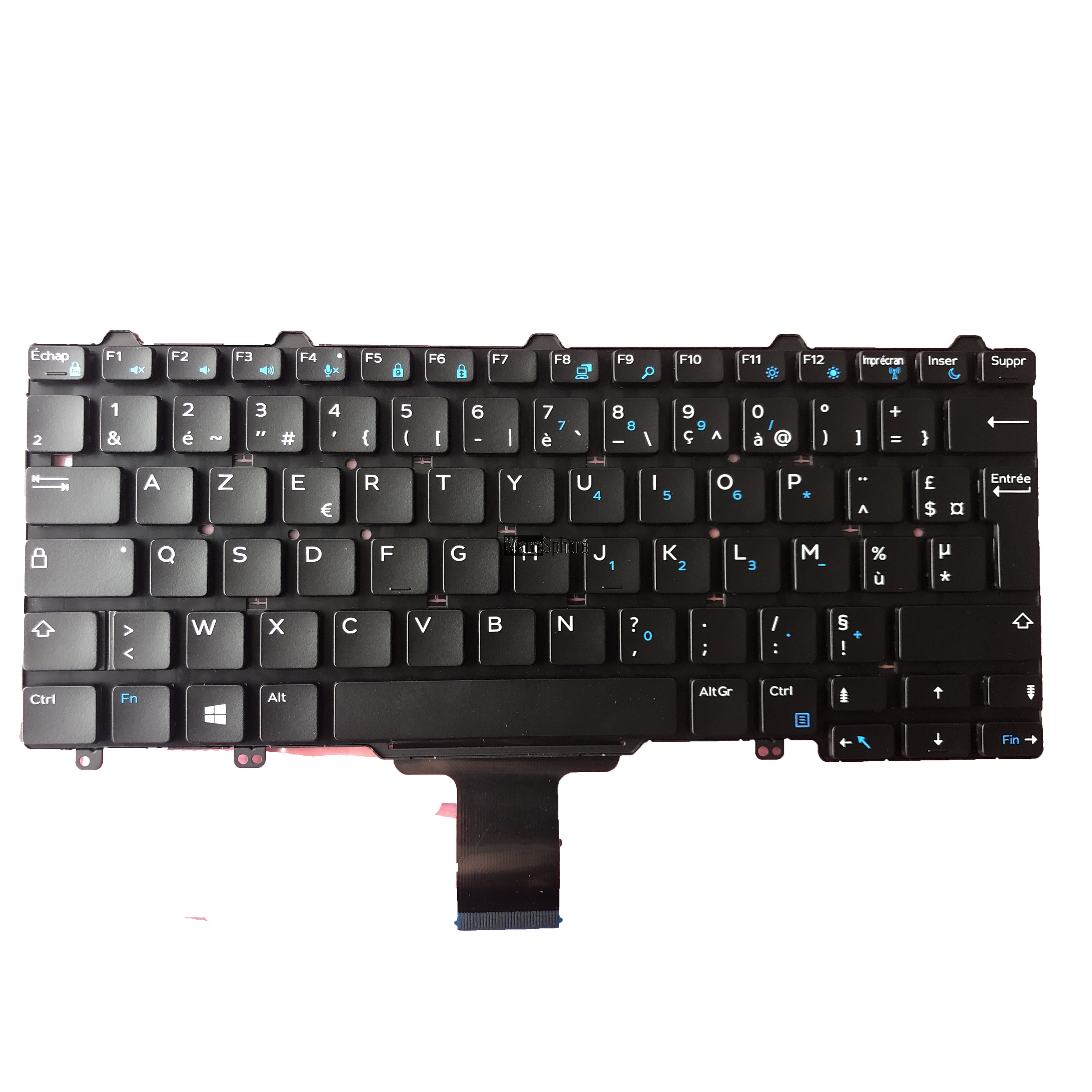 Laptop FR Keyboard for Dell Latitude E5270 E7270 FRENCH  0CJ73J CJ73J