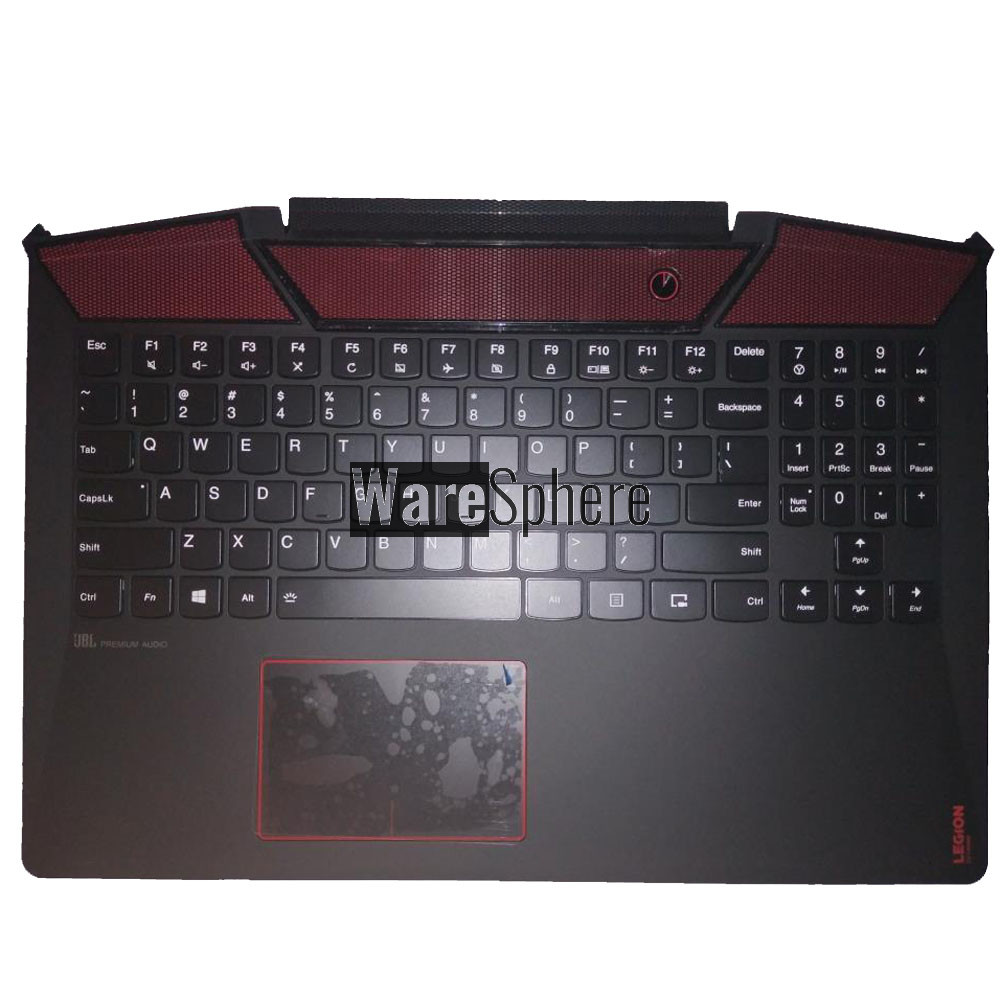 Top Cover Upper Case for Lenovo Legion Y720-15IKB Palmrest with Backlit Keyboard Touchpad 5CB0N67272 Black US