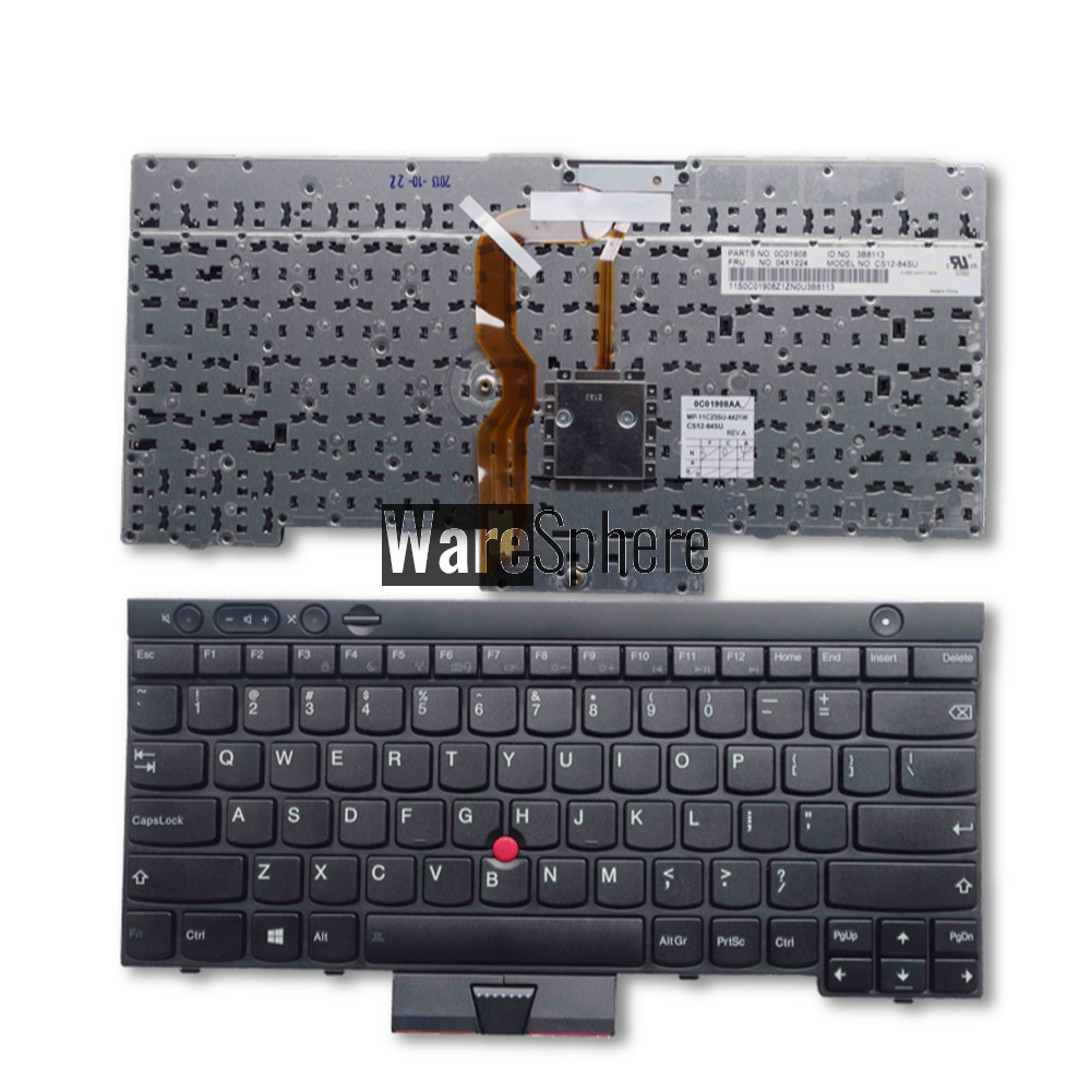 US laptop Keyboard for Lenovo ThinkPad T430 T430I T430S X230 X230I X230T T530 T530I W530 L430 L530 Black