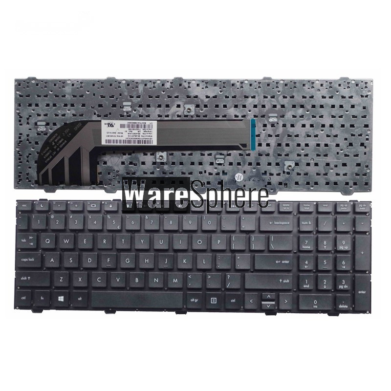 US Laptop Keyboard for HP probook 4540 4540S 4545 4545S series without FRAME BLACK 