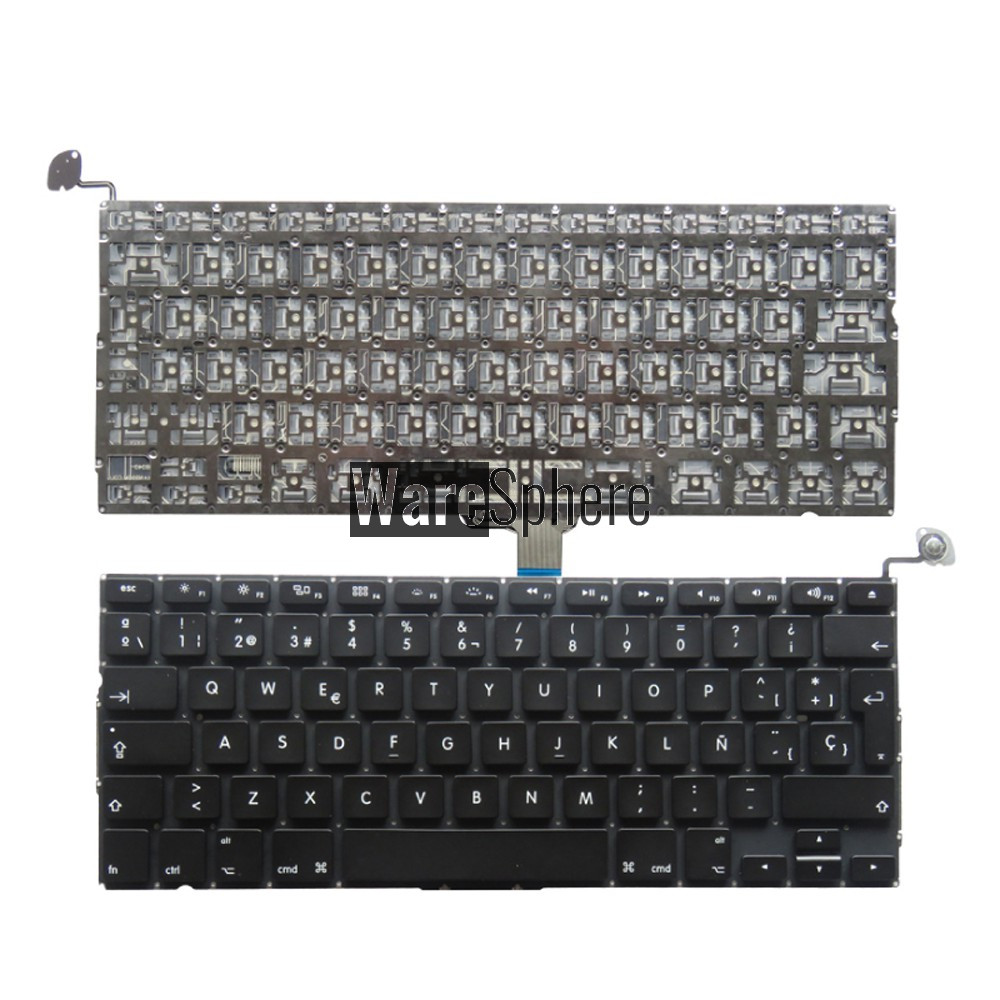 New Spanish Laptop Keyboard 2009-2012 Year For Apple Macbook Pro A1278 MC700 MC724 MD313 MD314 SP Keyboard Replace 13.3 