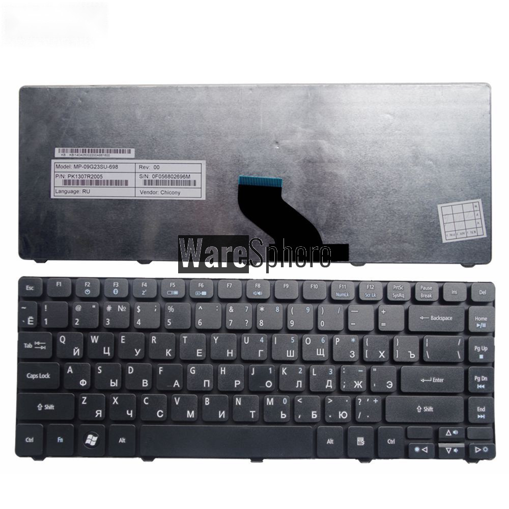  laptop keyboard for Acer Aspire 4251 5935 5935G 5940 5940G 5942 5942G 3750 3750G 3750Z 3935 4250 4252 RU BLACK