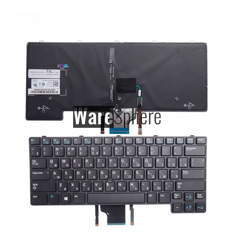 russian Laptop Keyboard for Dell  E6430U E6430S 6530U 6430u-100TB with Backlight  black Laptop Keyboard RU layout RUSSIAN