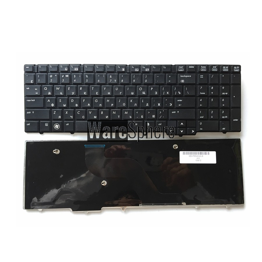 RU laptop Keyboard for HP EliteBook 8540 8540P 8540W Black without pointing sticks