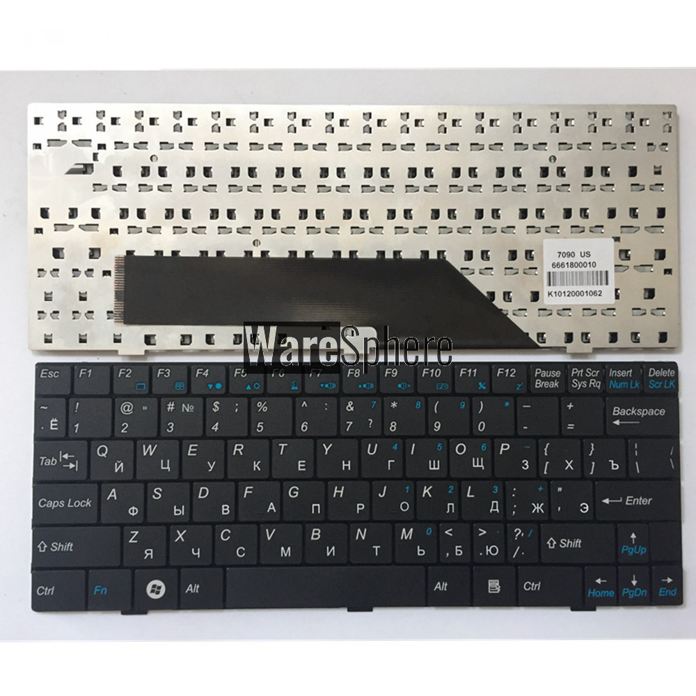 russian laptop keyboard for MSI Wind U135 U135DX U160 U160dx U180 V103622AK1 S1n-1ERU2b1 V103622CK1 RU black