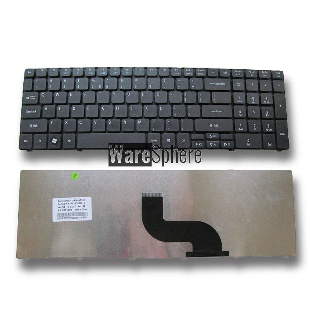 English Laptop Keyboard for ACER Aspire 5250 7739G 7739Z 7739ZG 8940 5560(15) 5560G 5552G 5536G US