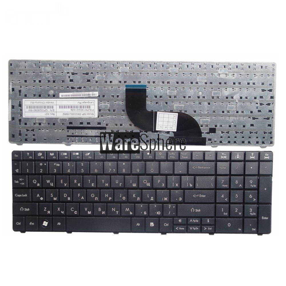 RUSSIAN Laptop Keyboard for ACER for Aspire E1-531 E1-571G RU layout Black new Keyboard Fully tested High-quality replace