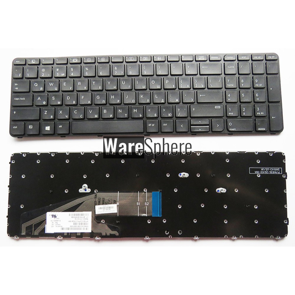 Russian  laptop Keyboard for HP ProBook 450 G3 455 G3 470 G3 RU Black 