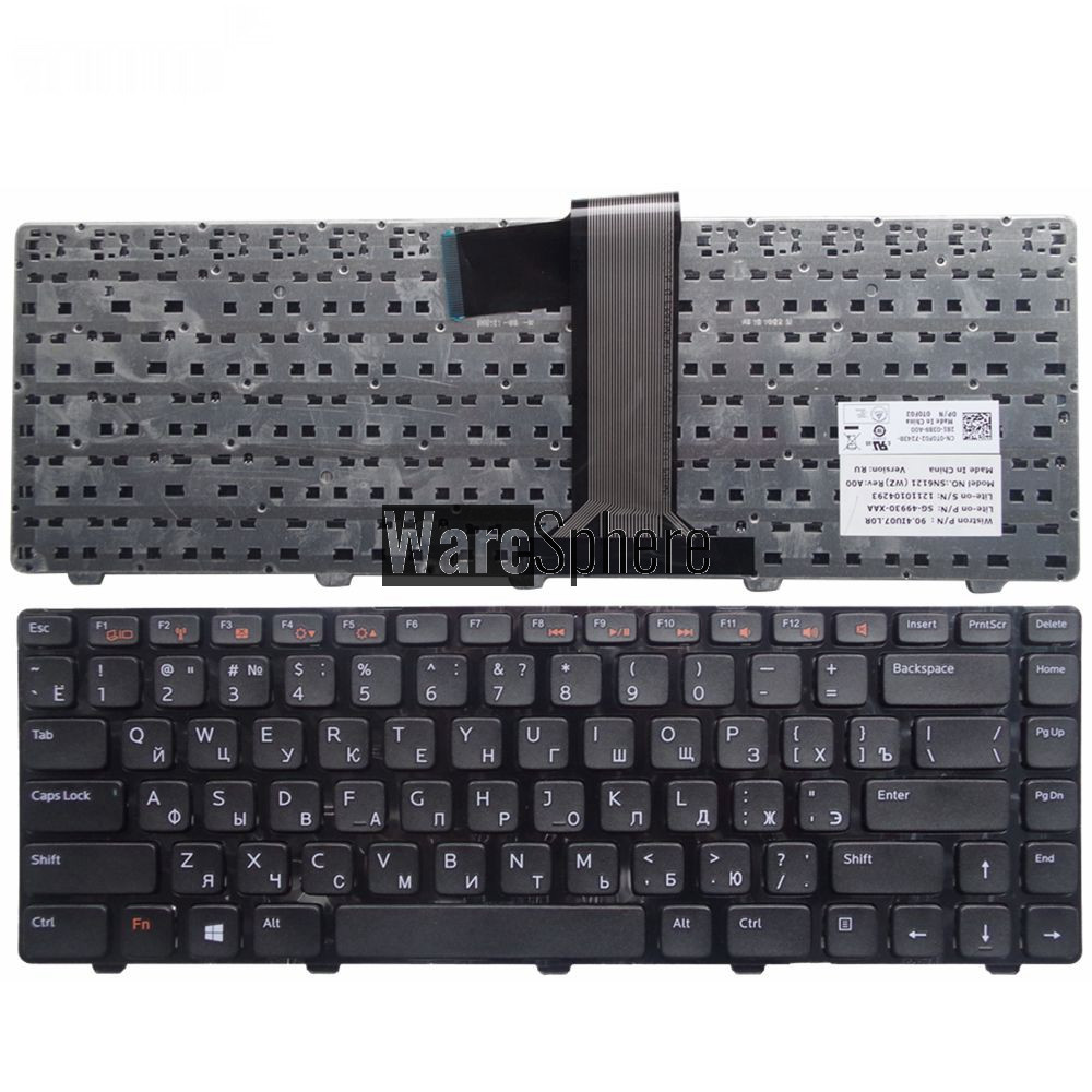 Russian Keyboard for DELL XPS X501L X502L 15 L502X L502 Laptop without backlight RU notebook keyboard black