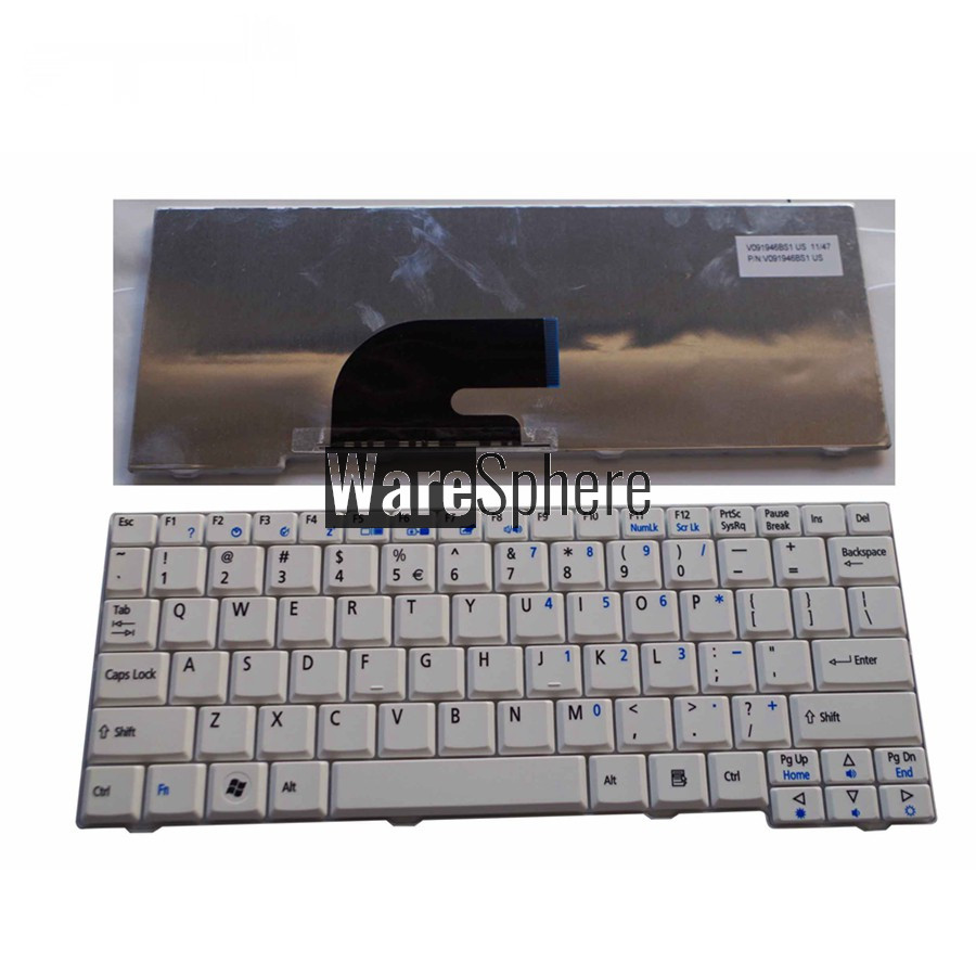 laptop keyboard US for ACER Aspire KAV06 KAV10 AOP531h ZG5 ASone AOA150 AOD150 D250 ZG8 523H kav60 Aspire one P531H AO530