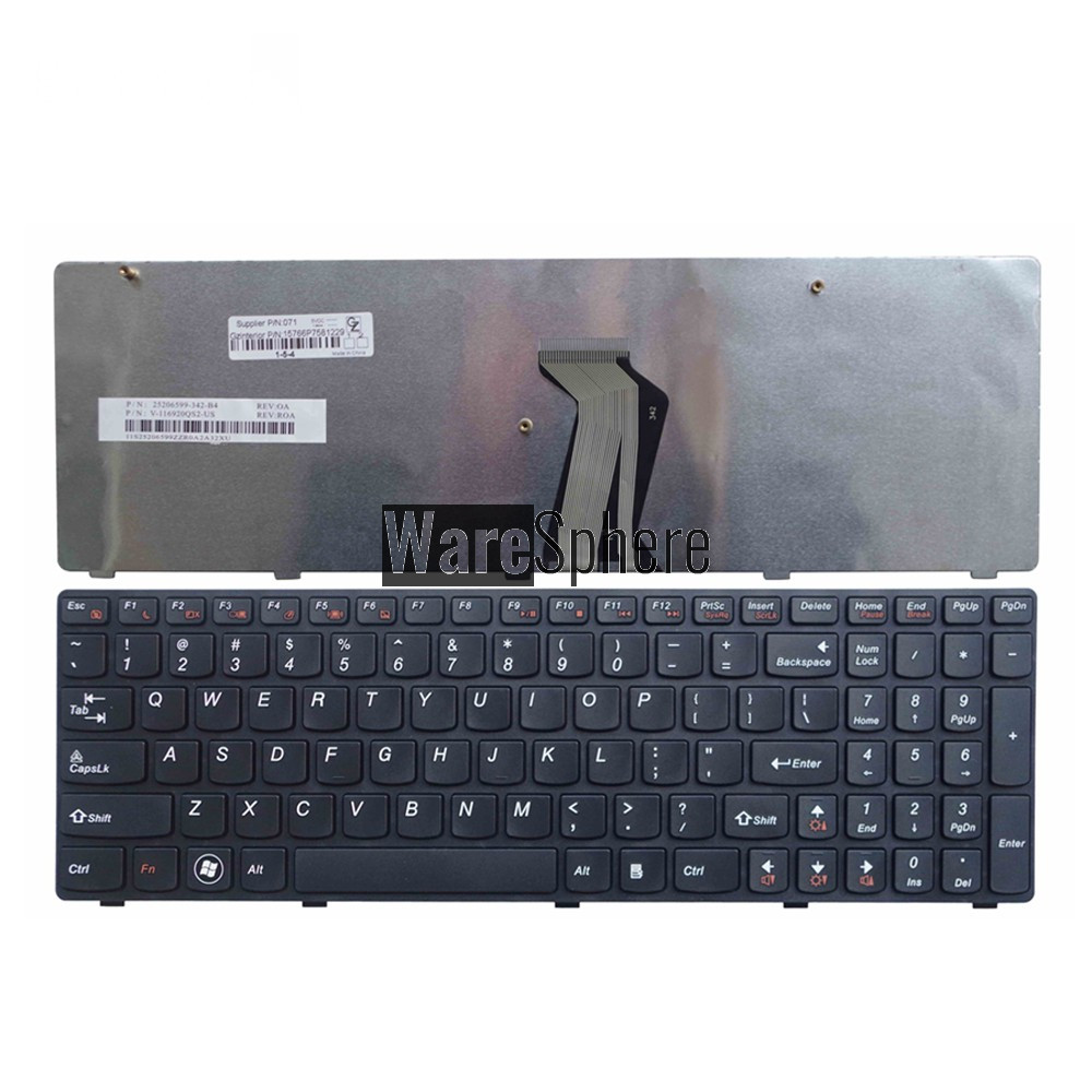 English keyboard For Lenovo G580 Z580 G580A V580A Z580A G585 G585A IDEAPAD Z585 Z585A BLACK US keyboard with frame black 