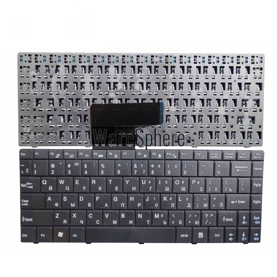 Russian Keyboard for MSI EX400, X-Slim X300 X320 X330 X340 X400 X410 X430 Tastatur Medion Akoya Mini E1312 E1313 Black   