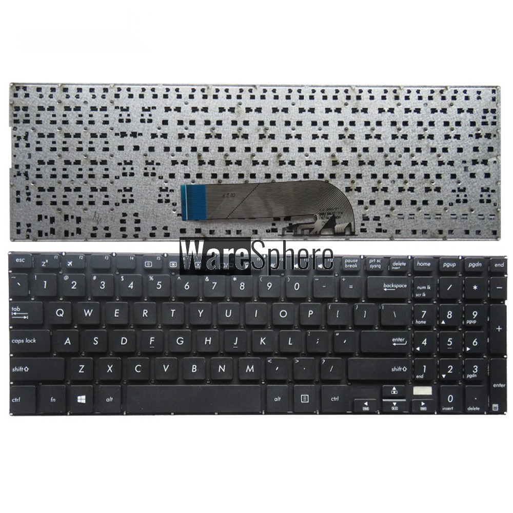 English laptop keyboard for ASUS TP500L TP500LA TP550L TP550LB TP550LU US without frame black 