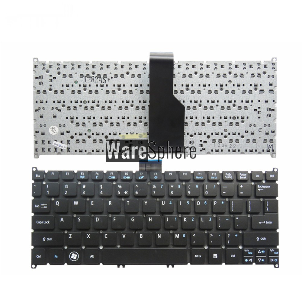 US laptop keyboard for ACER Aspire S3 S3-391 S3-951 S3-371 S5 S5-391 One 725 756 V5-171 Black
