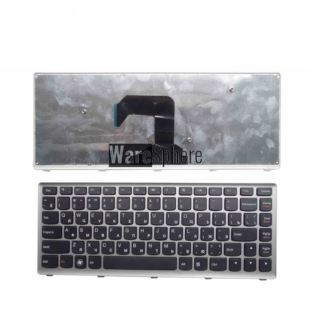 RU Laptop keyboard for Lenovo U410 U410-ITH IFI Black key Silver frame Russian Version - MP-11K93SU-6862