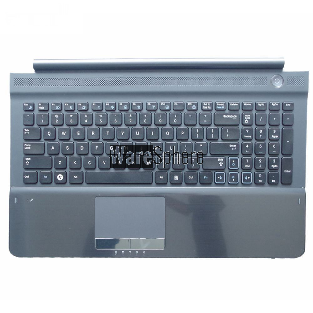 new US laptop keyboard with C shell for samsung RC512 RC510 RC520 Topcase Housing Palmrest with touchpad and Speaker 