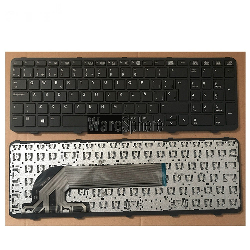 Spanish keyboard For HP PROBOOK 450 G0 450 G1 455 G1 470 G1 laptop SP keyboard with FRAME black  