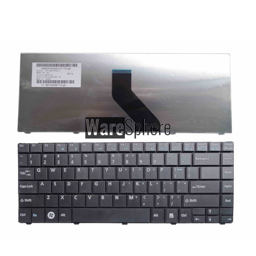 US keyboard for Fujitsu Lifebook LH531 BH531 LH701 Series Teclado Black English version 