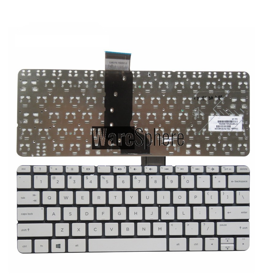 English Laptop Keyboard FOR HP stream 11 11-n001ee N010 N011TX n014tu x360 11-N014 N015 N015TU PL02X TPN-C115 US white 