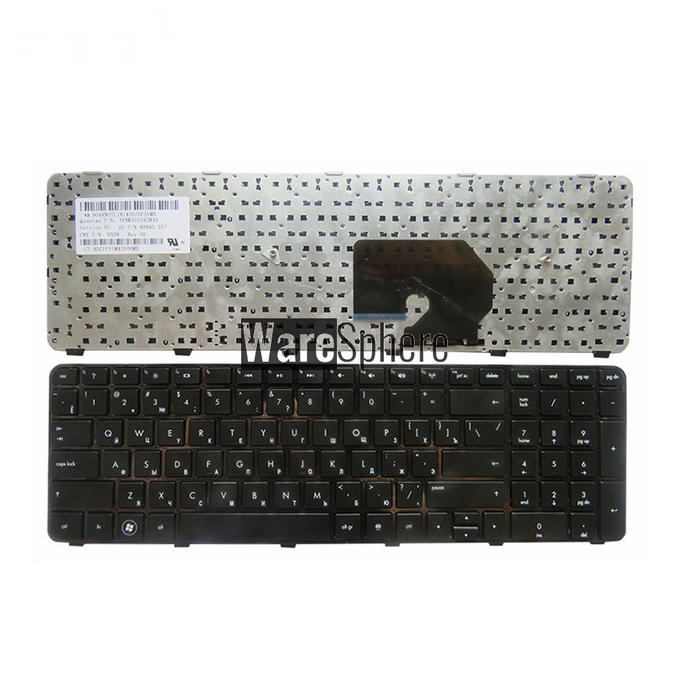 laptop Keyboard for HP 634162-251 SN8105 NSK-HJ0UL 90.4RN07.L0R SG-48800-XAA 634162-001  90.4RN07.L01 RU black