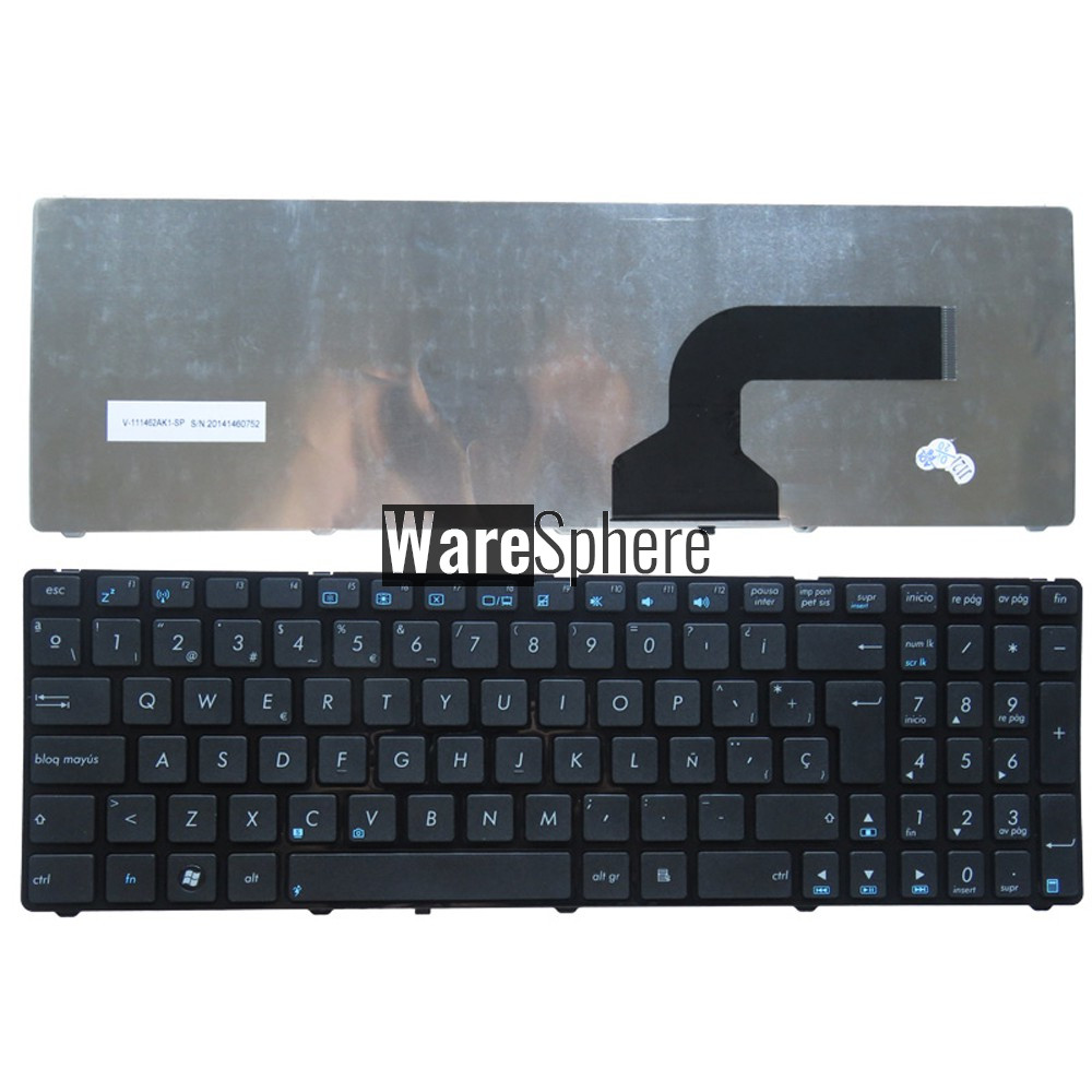 SP Laptop Keyboard for ASUS X55U K73B NJ2 P52 P52F P52JC P53 P53E P53SJ P53E W90 Spanish   