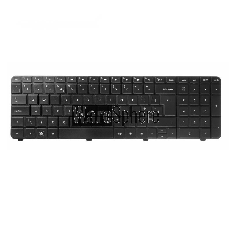 UK Laptop Keyboard for HP G72 for Compaq Presario CQ72 Series 590086-031 603138-xx Black G72-B66US QWERTY 