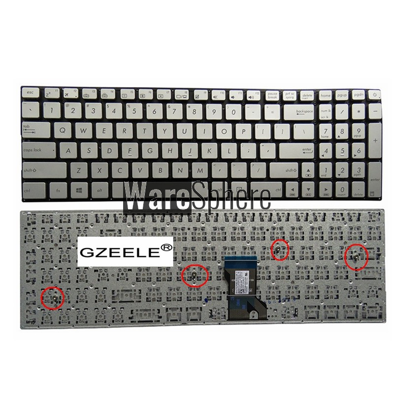 US Silver New FOR ASUS UX501 UX501JW UX501VM N501 N501J N501JM Laptop Keyboard English 