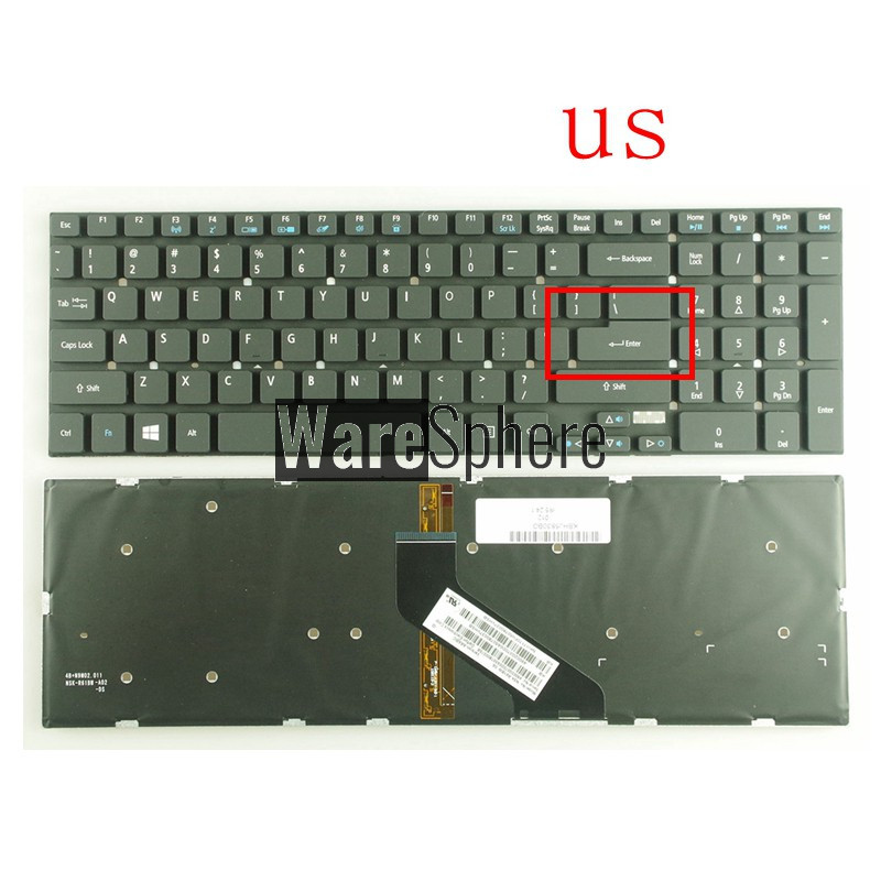 US backlight keyboard for ACER V3-7710 V3-7710G V3-772G V3-572 E1-530 E1-530G E1-572 E1-731 E1-572G black English backlit