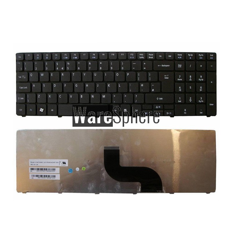 NEW FOR Acer TRAVELMATE P253-E P253-M P253-MG P453-M P253-M-32324G50Mnks Laptop Keyboard UK Layout Black New  