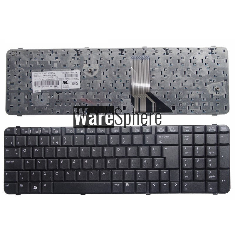 UK Laptop Keyboard for HP Compaq 6830 6830s V071326BK1 466200-031 490327-031 black 