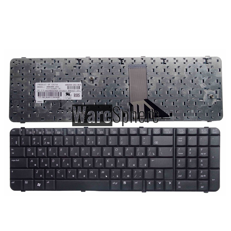russian laptop keyboard for HP Compaq 6830 6830s V071326BS1 6037B0027622 466200-251 490327-251 RU black 