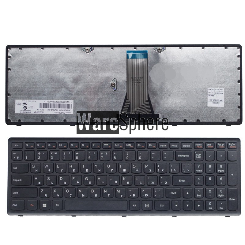 russian Keyboard for Lenovo IdeaPad S510 25211020 MP-12U73US-686 black 