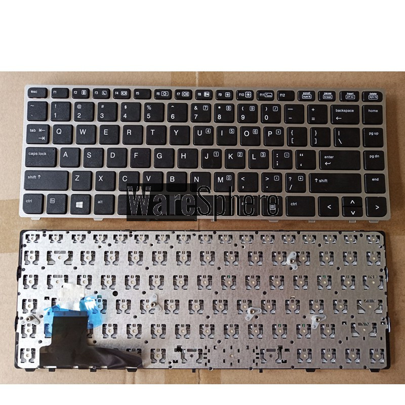 US Laptop keyboard for HP EliteBook Folio 9470M 9470 9480 9480M 702843-001 without Backlit Replace Silver 