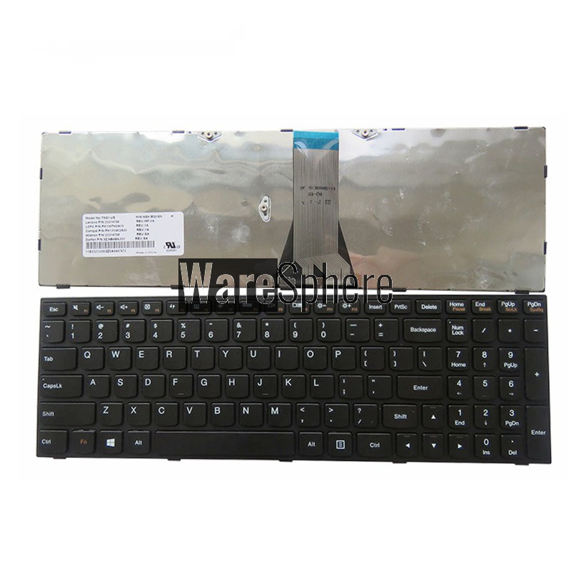 US Keyboard for Lenovo Ideapad 300-15 300-15ibr 300-15isk 300-17ISK 300-15IRU 300-17IRU 500-15ACZ  black  