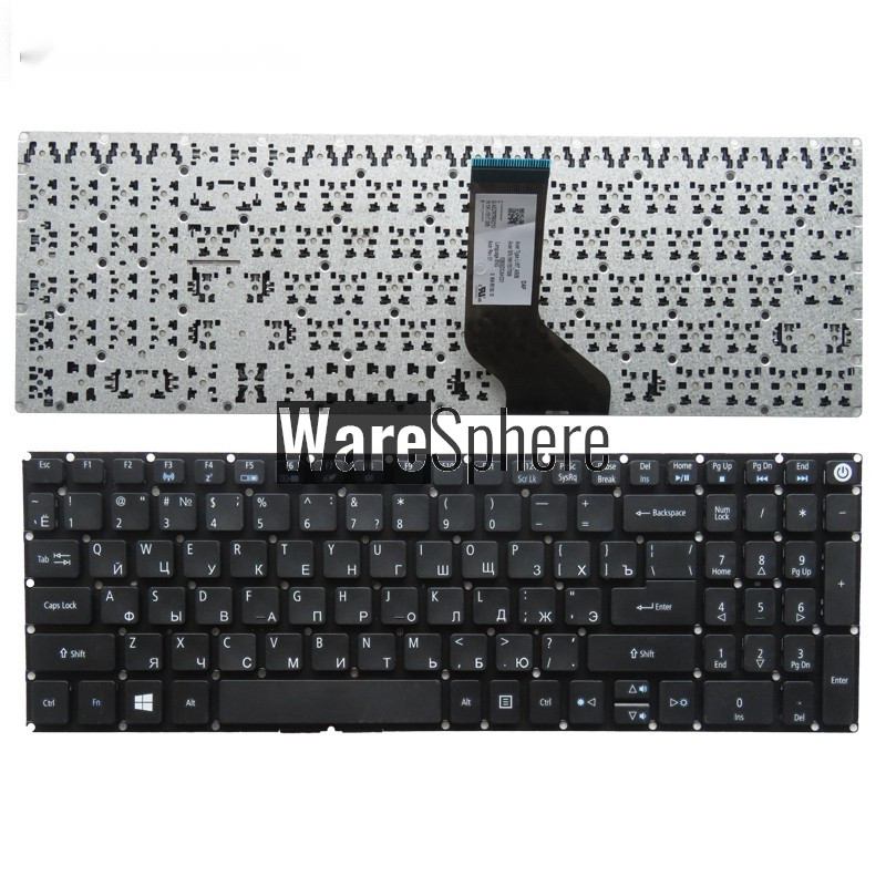 New Russian RU laptop keyboard for Acer Aspire 5 A515-51 A515-51G A517 A517-51-5832 black 