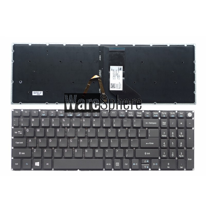 US backlit keyboard for Acer Aspire V3-575 V3-575G V3-575T V3-575TG black 
