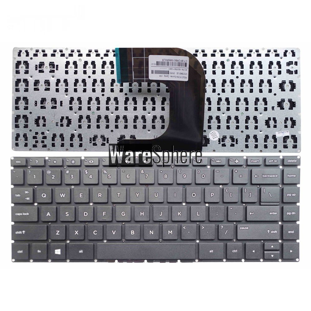 English laptop Keyboard for HP Notebook 14-AF 14-AF000 14-AF010NR 14-AF100 14-AF100CA 14-AF108CA Series black 