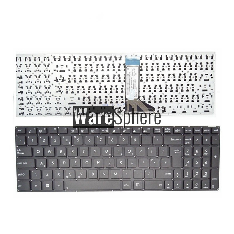 Black UK Keyboard for ASUS X553 X553M X553MA laptop keyboard without frame 