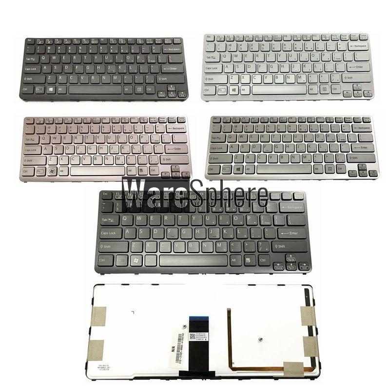 US backlit laptop keyboard for Sony VAIO SVE 14 SVE14 SVS14 SVE14A SVE14AG 149009711US 9Z.N6BBF.C01 