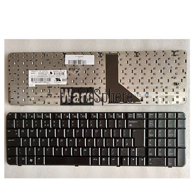 NEW UK keyboard for HP Compaq 6820 6820S V071326AK1 454220-031 Laptop Keyboard UK QWERTY