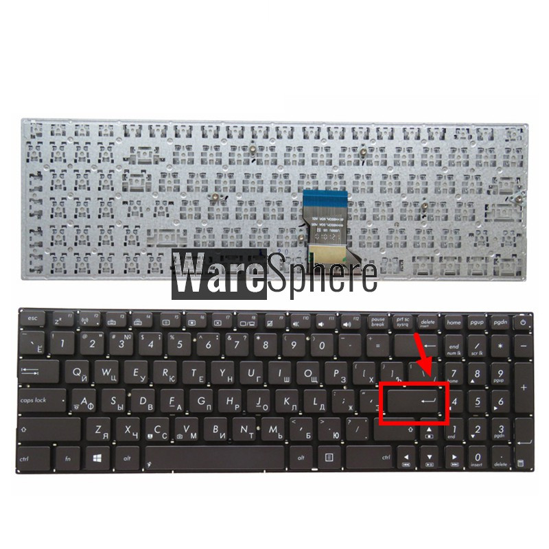 Russian Keyboard for ASUS UX52 UX52A UX52V UX52VS 0KN0-NP1RU13 0KNB0-6622RU00 9Z.N8SBU.G0R NSK-USG0R 13090000152 RU BLACK